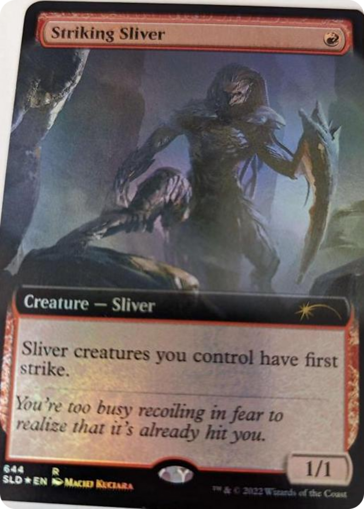 Striking Sliver (Extended Art) [Secret Lair Drop Series] | Silver Goblin