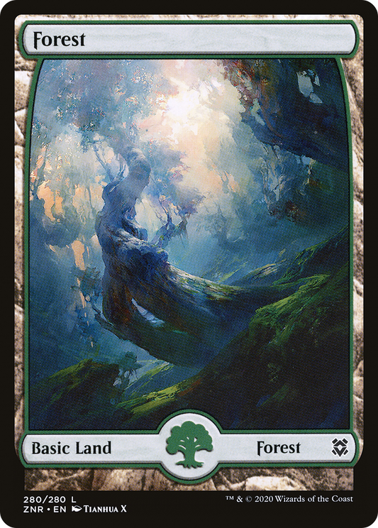 Forest – Full Art (280) - Zendikar Rising