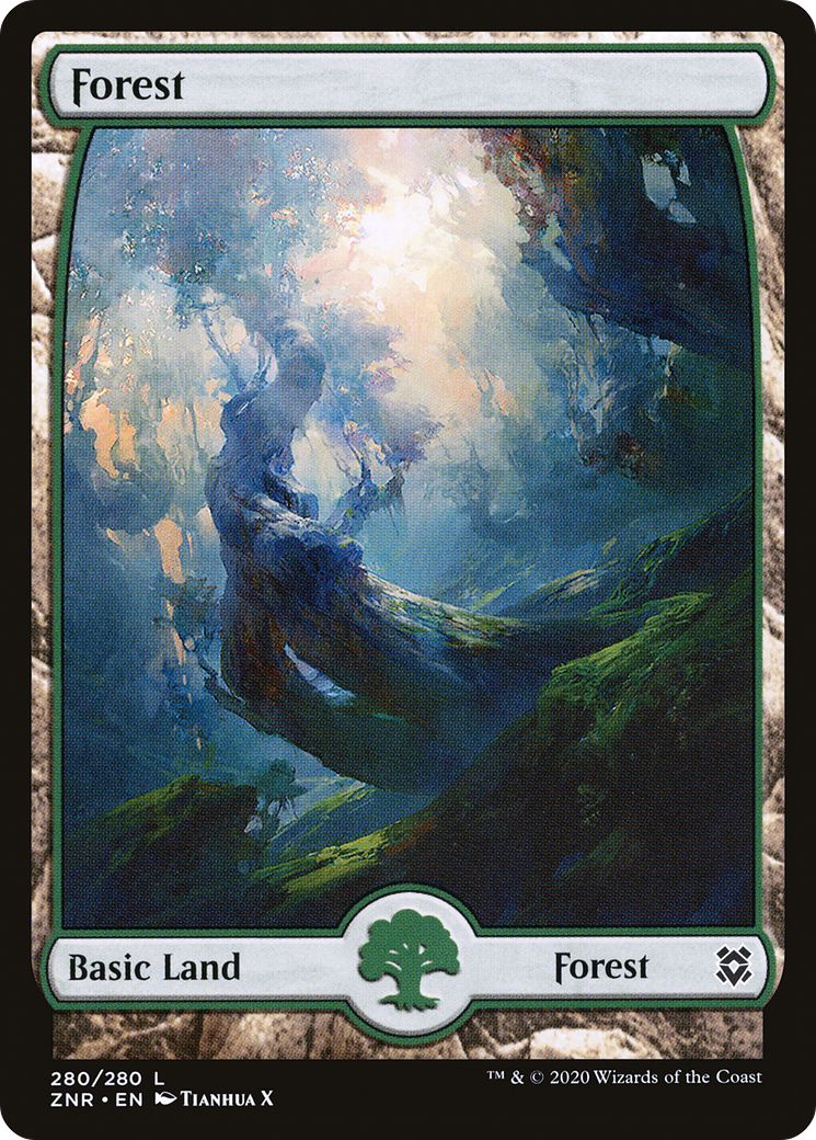 Forest – Full Art (280) Foil - Zendikar Rising