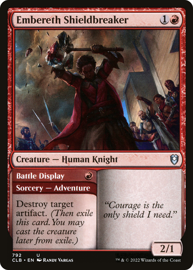 Embereth Shieldbreaker // Battle Display (792) - Commander Legends: Battle for Baldur's Gate