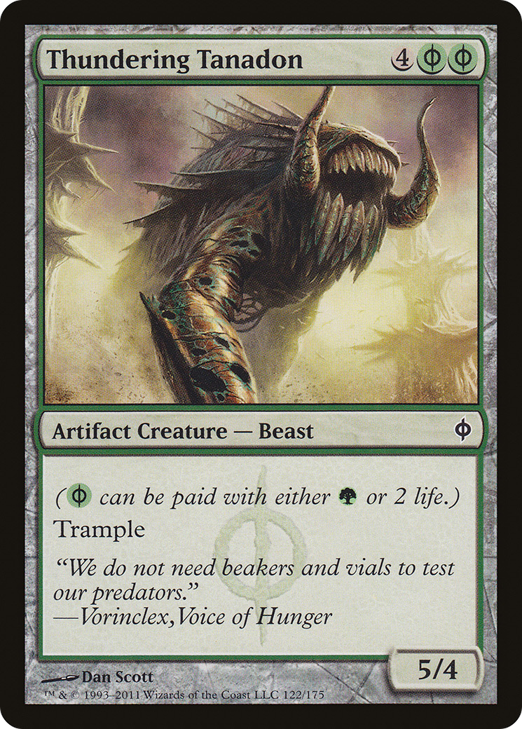 Thundering Tanadon [New Phyrexia] Foil