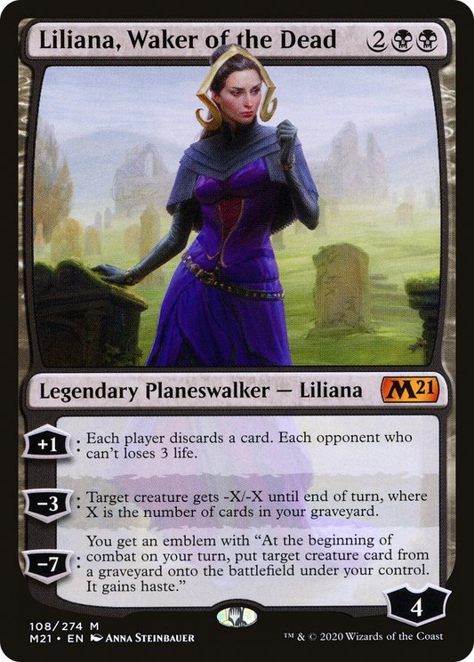 Liliana, Waker of the Dead (108) - Core Set 2021