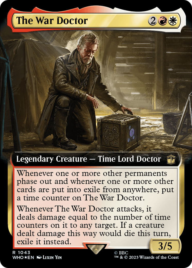 The War Doctor (Extended Art) (Surge Foil) (Extended Art) (1043) Foil - Doctor Who
