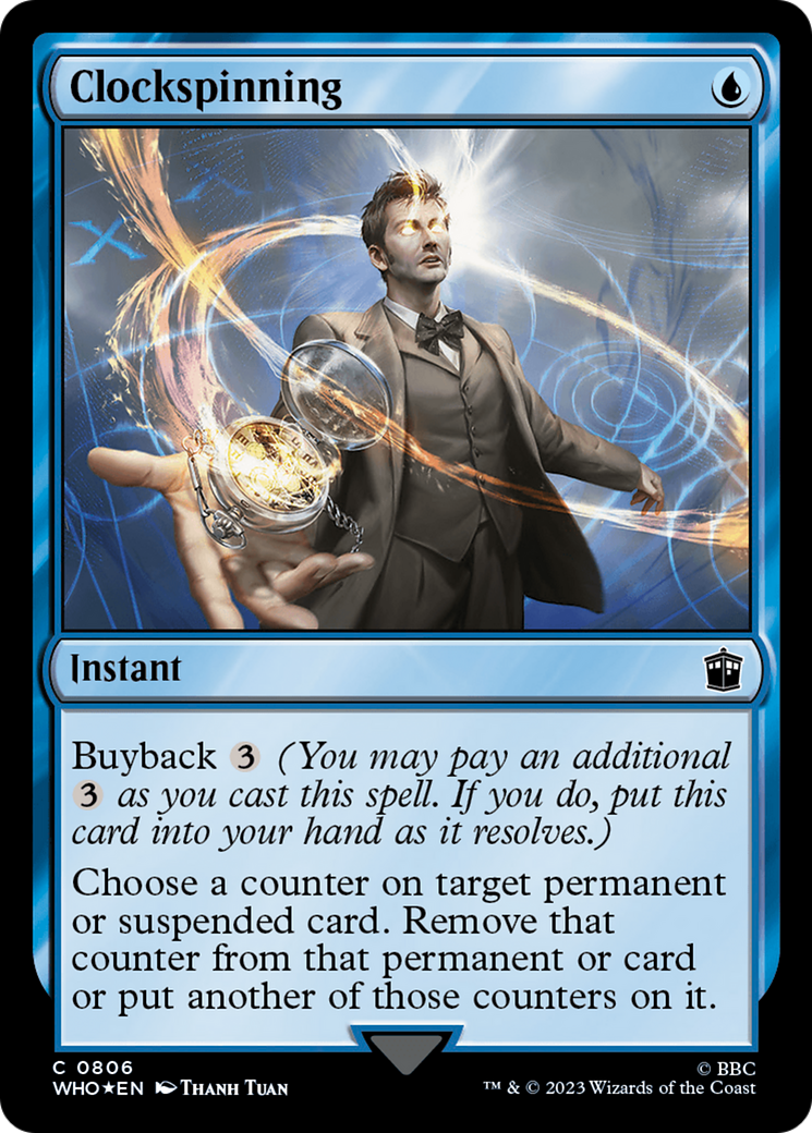 Clockspinning (Surge Foil) [Doctor Who] | Silver Goblin