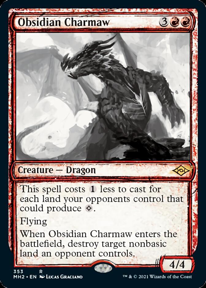 Obsidian Charmaw (Sketch) [Modern Horizons 2] | Silver Goblin