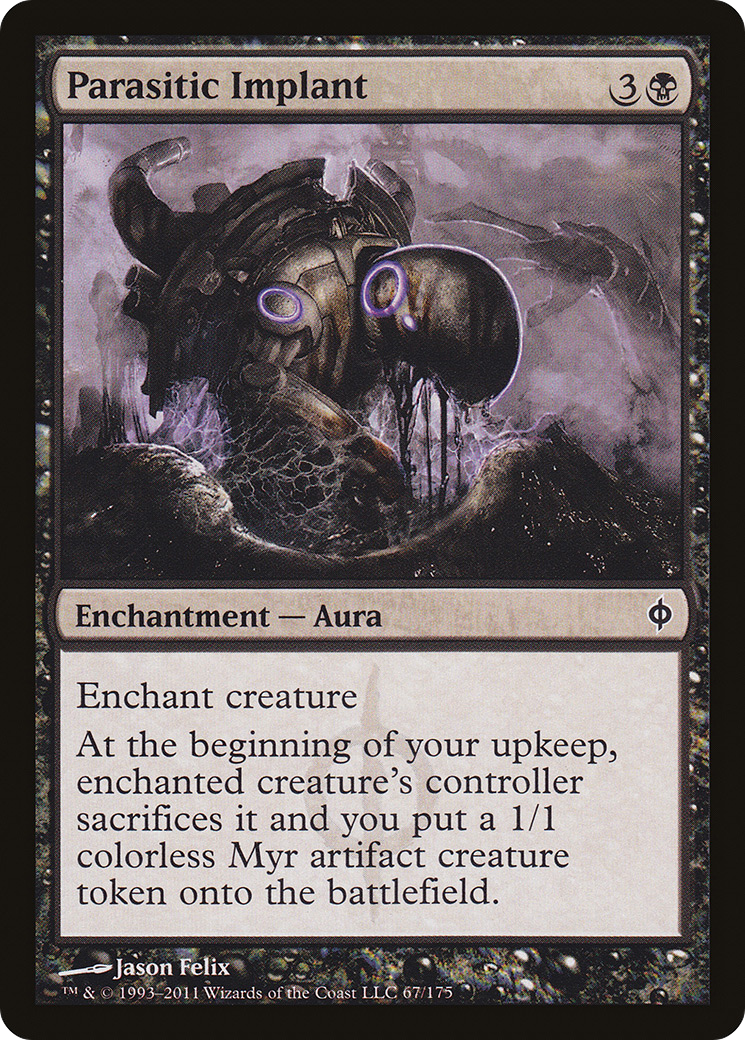 Parasitic Implant (067) Foil - New Phyrexia