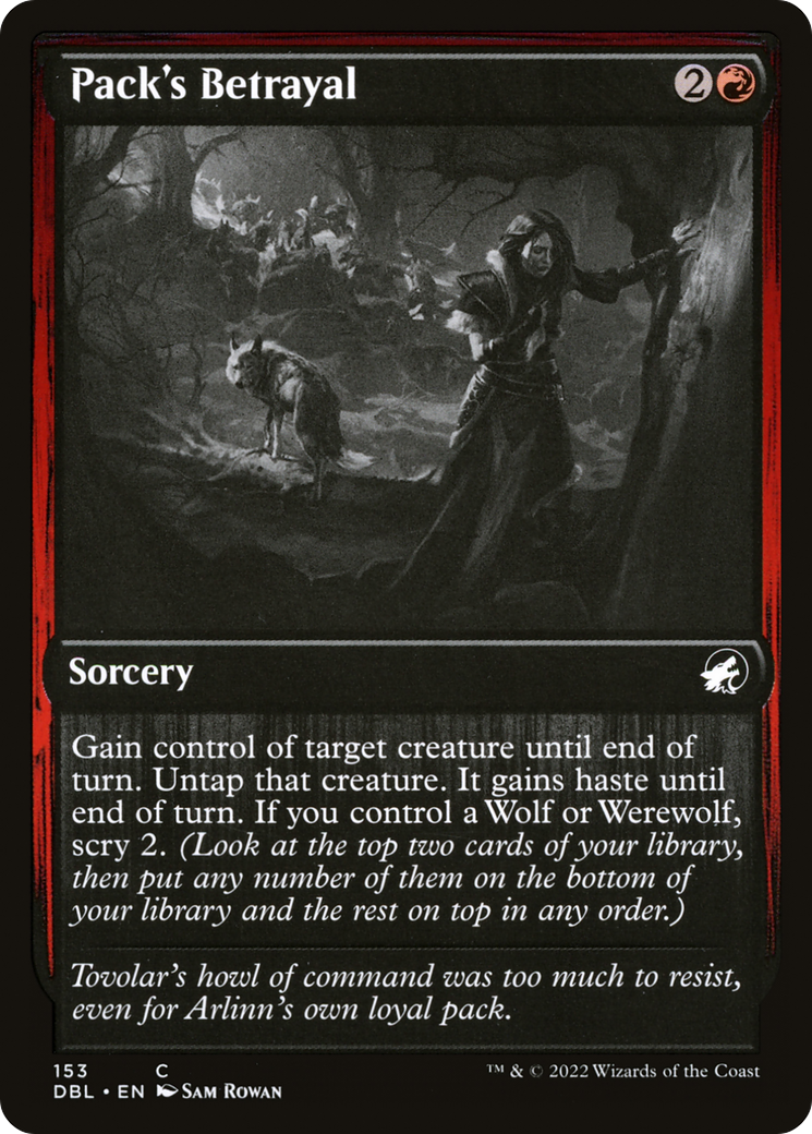 Pack's Betrayal (153) Foil - Innistrad: Double Feature