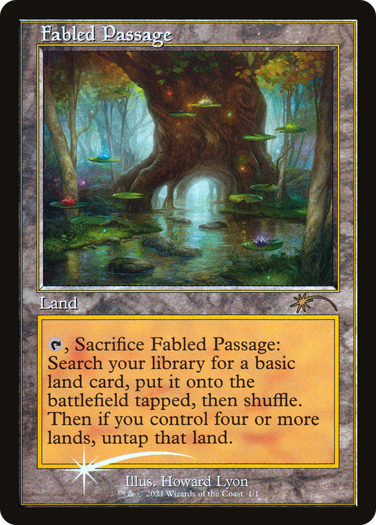 Fabled Passage (Retro) (001) Foil - Wizards Play Network 2021