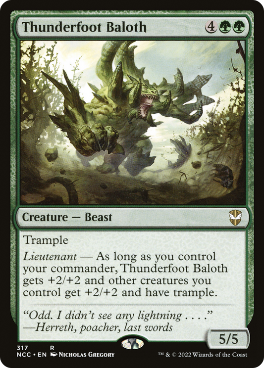 Thunderfoot Baloth (317) - New Capenna Commander