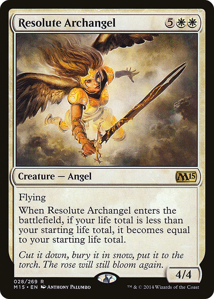 Resolute Archangel (028) Foil - Magic 2015