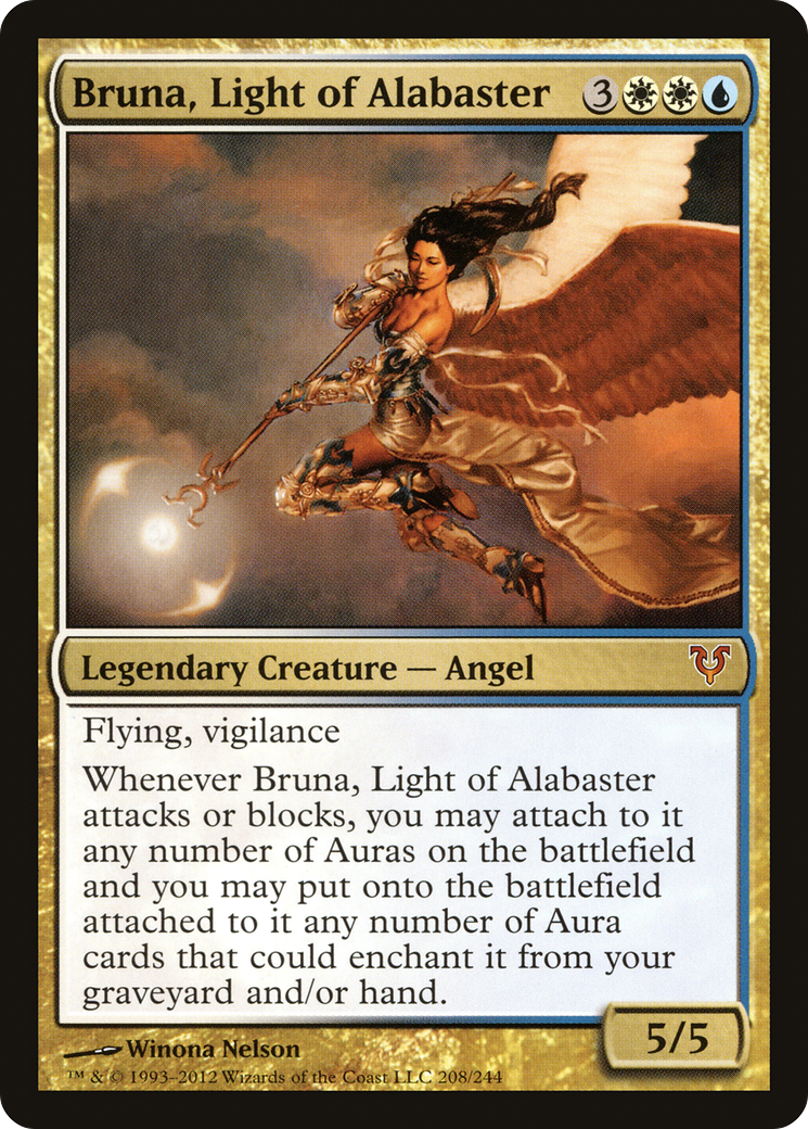 Bruna, Light of Alabaster (208) Foil - Avacyn Restored