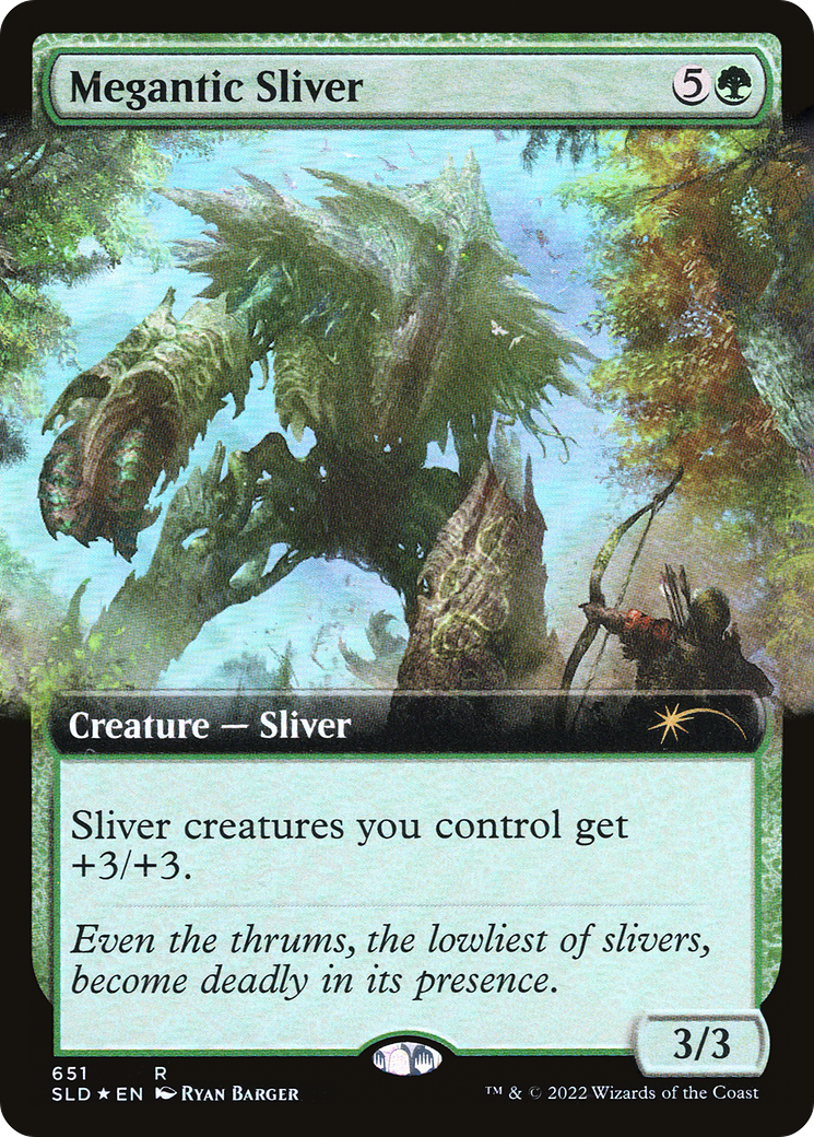 Megantic Sliver (Extended Art) (651) Foil - Secret Lair Drop