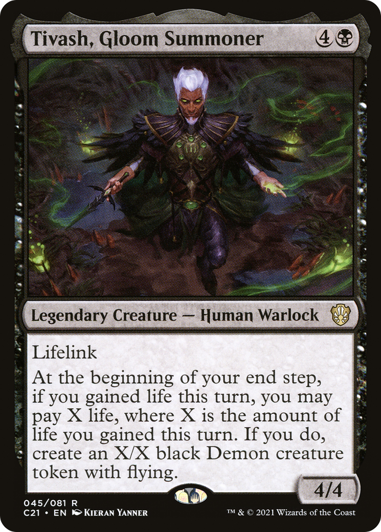 Tivash, Gloom Summoner (045) - Commander 2021