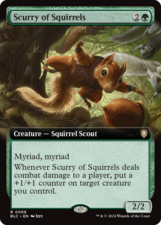 Scurry of Squirrels (Extended Art) [Bloomburrow Commander] Foil
