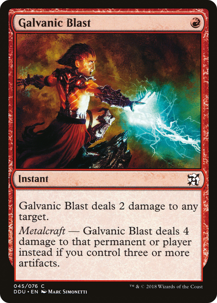 Galvanic Blast (045) - Duel Decks: Elves vs. Inventors