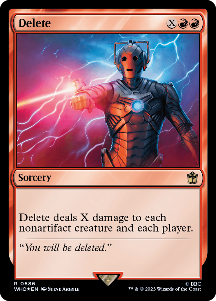 Delete (Surge Foil) [Doctor Who] | Silver Goblin