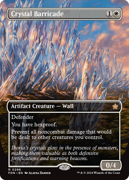 Crystal Barricade (Borderless) [Foundations] Foil