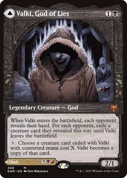 Valki, God of Lies // Tibalt, Cosmic Impostor (Showcase) [Kaldheim] Foil