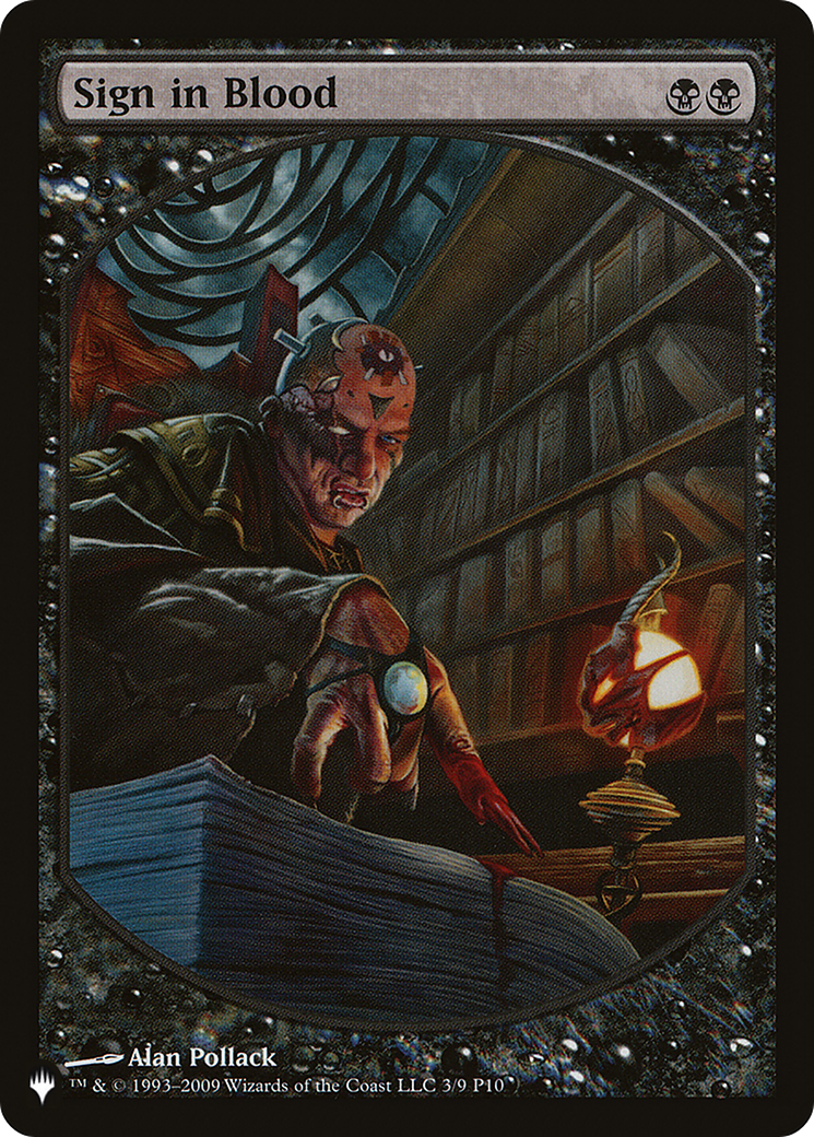 Sign in Blood (P10-3) - The List