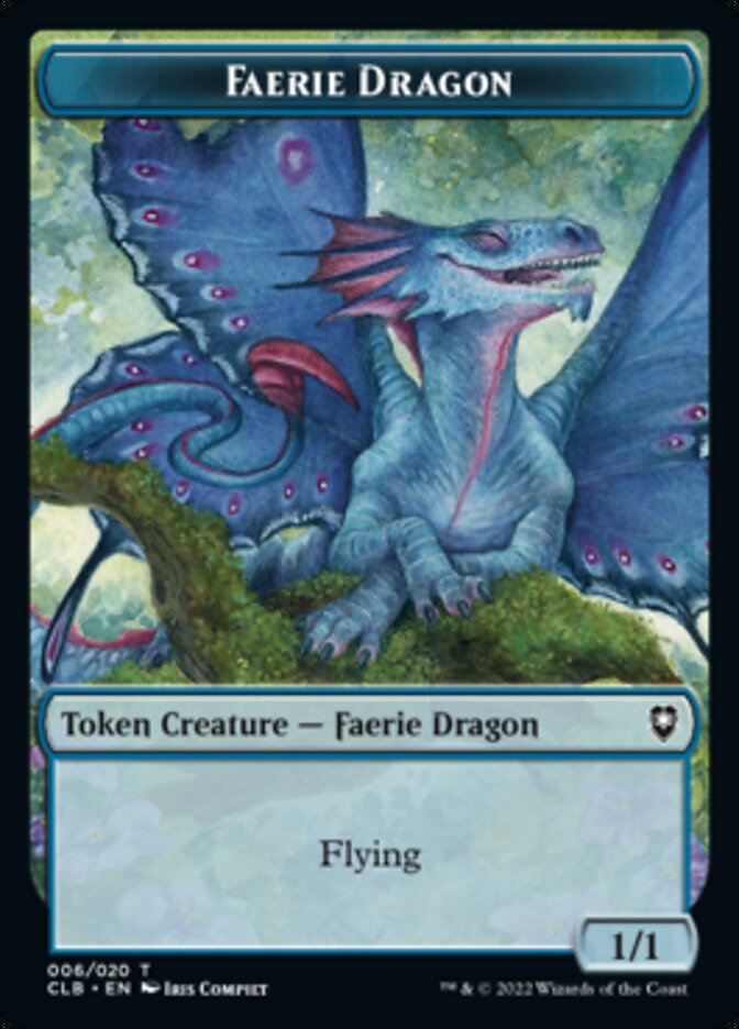 Faerie Dragon Token [Commander Legends: Battle for Baldur's Gate Tokens] | Silver Goblin