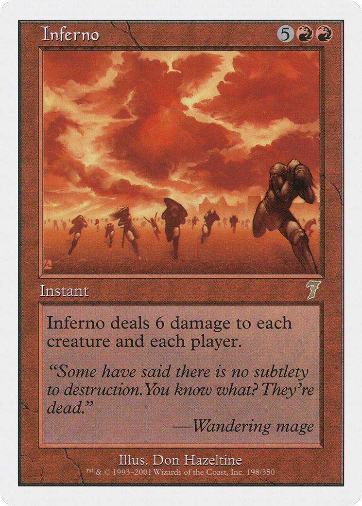 Inferno (198) Foil - Seventh Edition