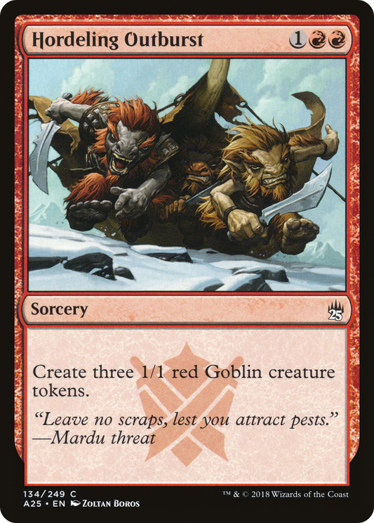 Hordeling Outburst (134) - Masters 25