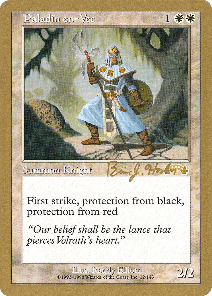 Paladin en-Vec - 1998 Brian Hacker (EXO) (Retro) - World Championship Decks 1998