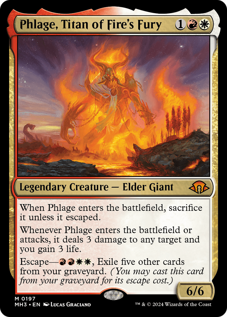 Phlage, Titan of Fire's Fury (197) Foil - Modern Horizons 3