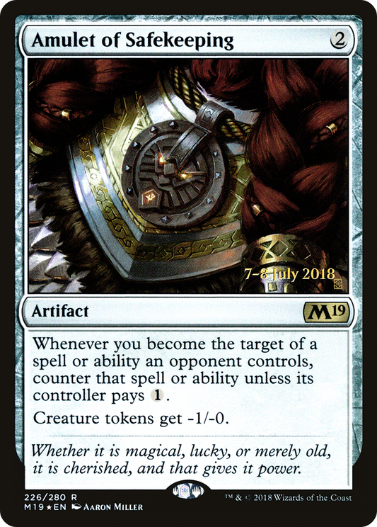 Amulet of Safekeeping (226s) Foil - Core Set 2019 Promos