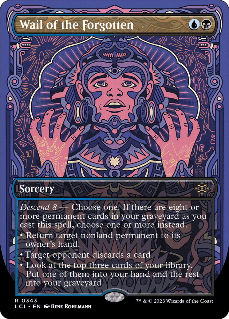 Wail of the Forgotten (Borderless) (343) Foil - The Lost Caverns of Ixalan