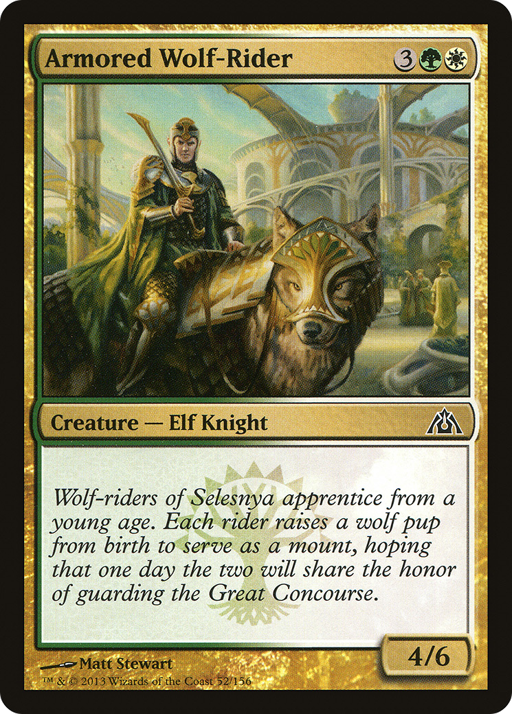 Armored Wolf-Rider (052) Foil - Dragon's Maze