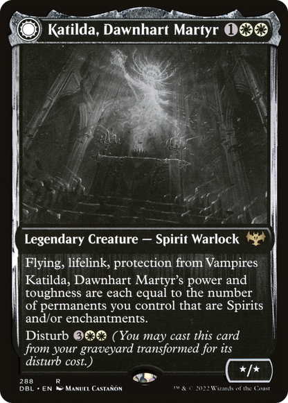 Katilda, Dawnhart Martyr (288) Foil - Innistrad: Double Feature