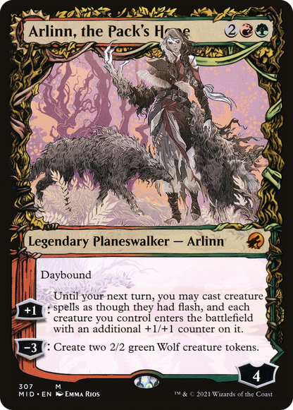Arlinn, the Pack's Hope (Showcase) (307) Foil - Innistrad: Midnight Hunt