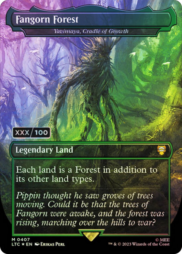 Fangorn Forest – Yavimaya, Cradle of Growth (Serial Numbered) (407) Foil - Tales of Middle-earth Commander