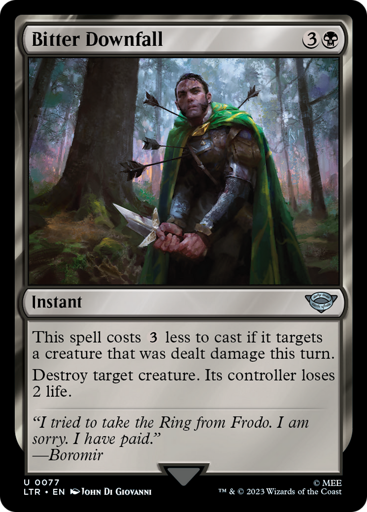 Bitter Downfall [The Lord of the Rings: Tales of Middle-Earth] Foil