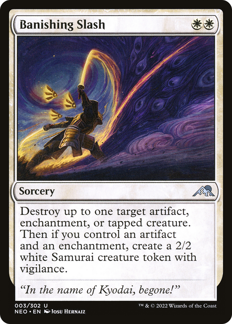 Banishing Slash (003) Foil - Kamigawa: Neon Dynasty