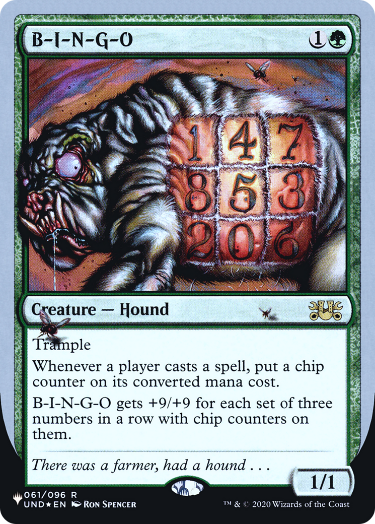 B-I-N-G-O (034) Foil - The List (Unfinity Foil Edition)