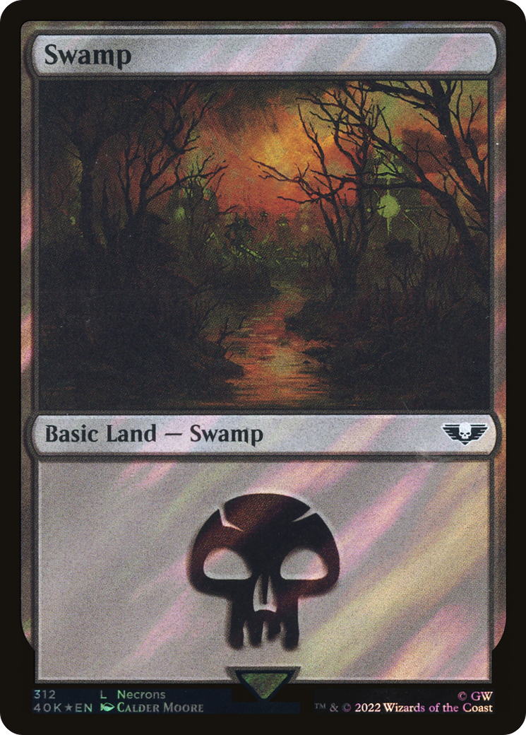 Swamp (312) Surge Foil - Warhammer 40,000 Commander