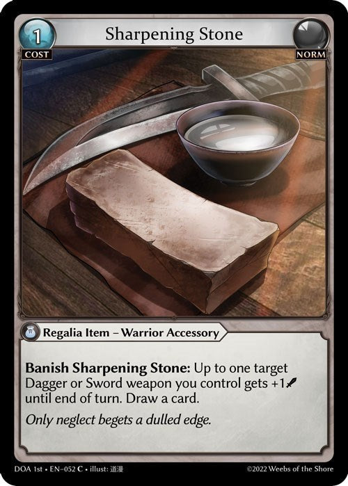 Sharpening Stone (052) [Dawn of Ashes: 1st Edition] Foil