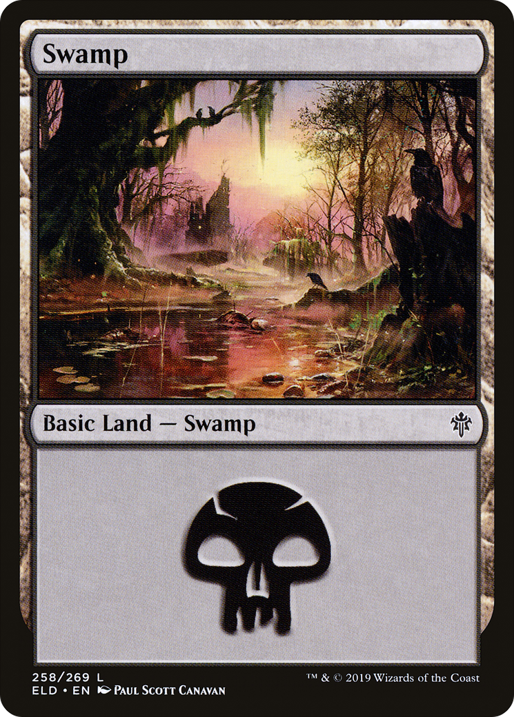 Swamp (258) - Throne of Eldraine