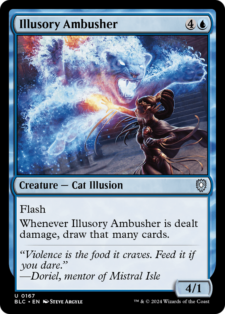 Illusory Ambusher [Bloomburrow Commander] | Silver Goblin