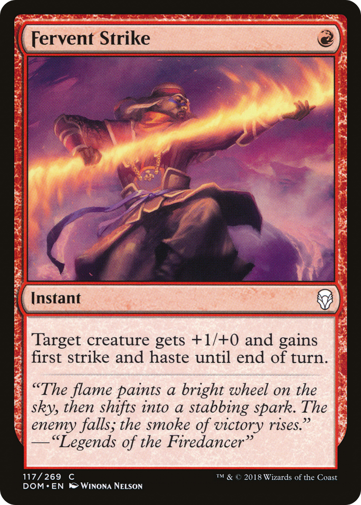 Fervent Strike [Dominaria] | Silver Goblin