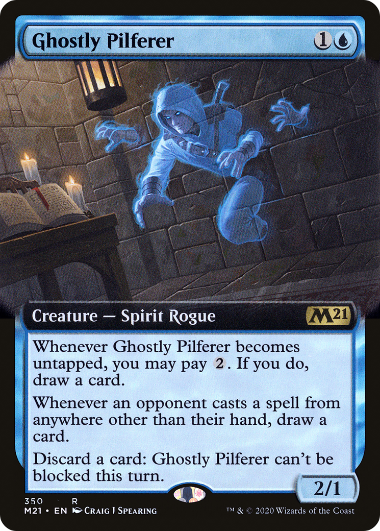 Ghostly Pilferer (Extended Art) (350) - Core Set 2021