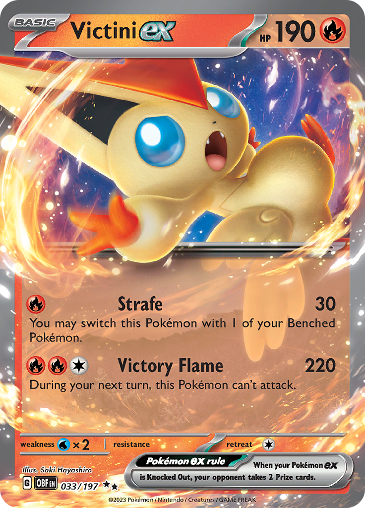 Victini ex (033/197) [Scarlet & Violet: Obsidian Flames] | Silver Goblin