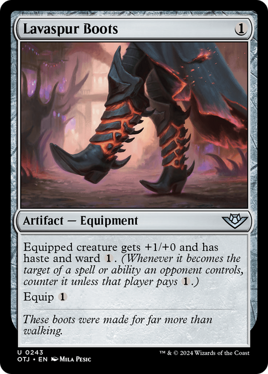 Lavaspur Boots (243) Foil - Outlaws of Thunder Junction