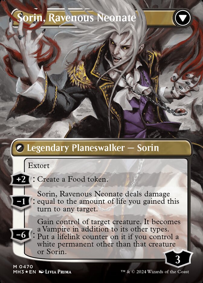Sorin of House Markov // Sorin, Ravenous Neonate(Borderless) Foil (470)