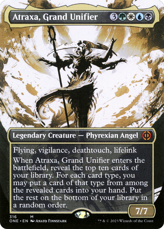 Atraxa, Grand Unifier (Borderless Ichor) [Phyrexia: All Will Be One] Foil