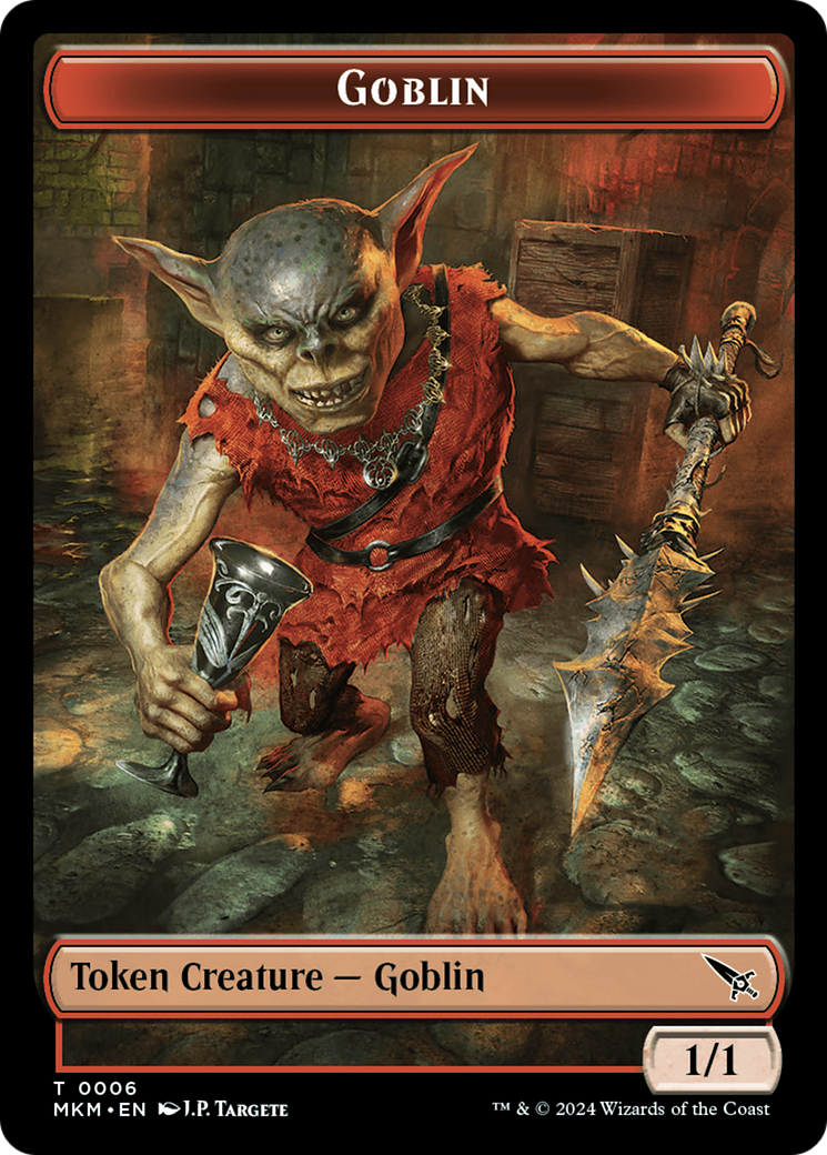 Detective // Goblin Double-Sided Token [Murders at Karlov Manor Tokens] | Silver Goblin