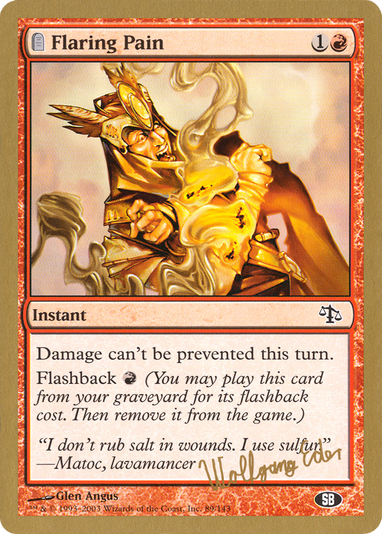 Flaring Pain (we89sb) - World Championship Decks 2003