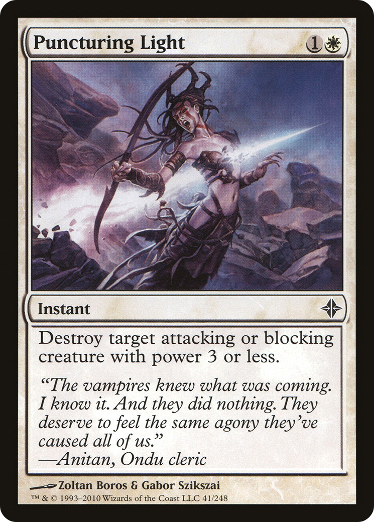 Puncturing Light (041) Foil - Rise of the Eldrazi